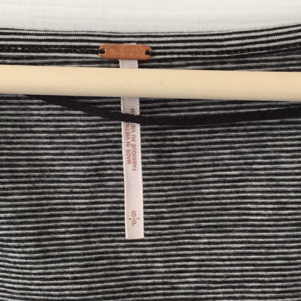 NWT Free People Penelope Striped Puff Sleeve Small - Picture 3 of 5